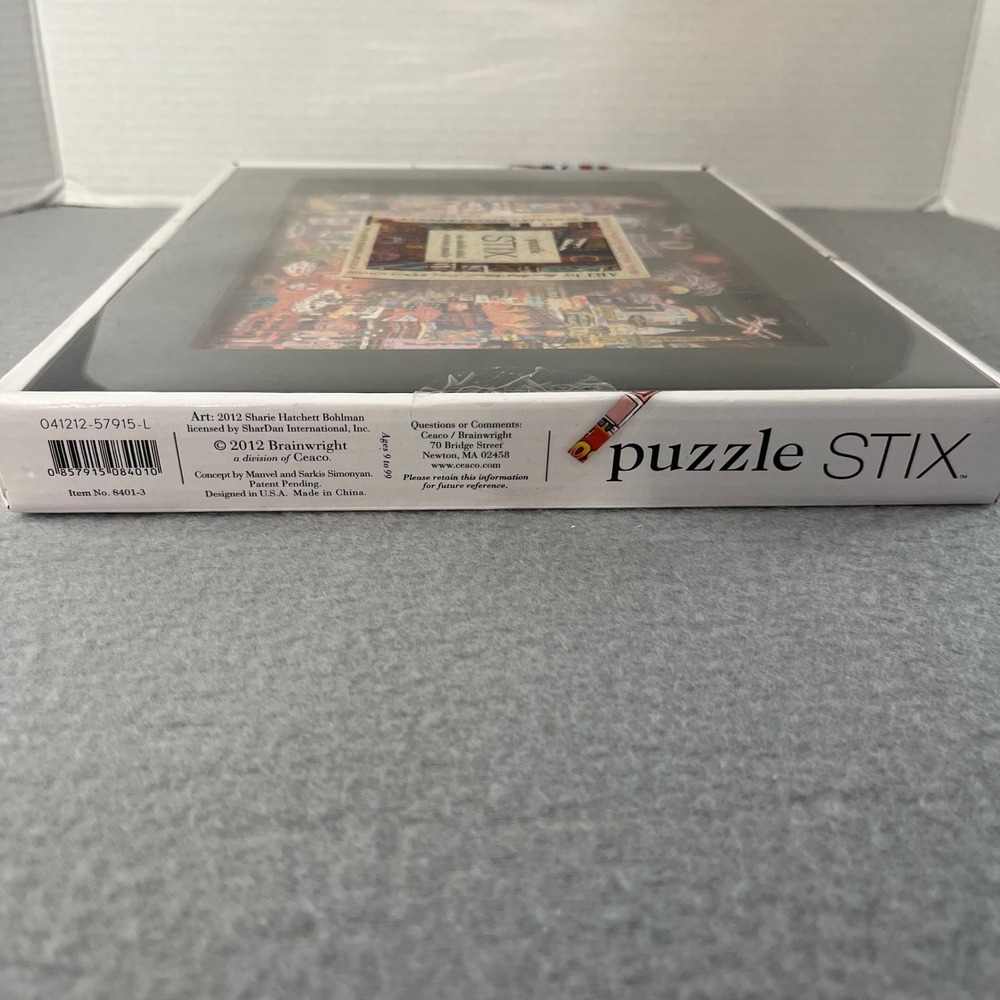 Brainwright Puzzle STIX Double Sided Wooden Puzzle Las Vegas NYC Art 8401-3 NEW - Picture 7 of 7